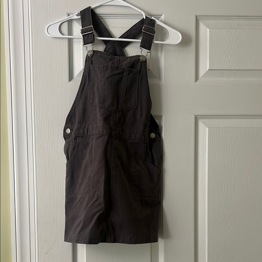 Black Denim Overalls